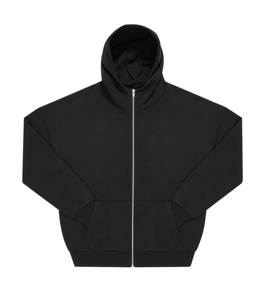 Sweat zippé B&C Influence Zip Hood noir