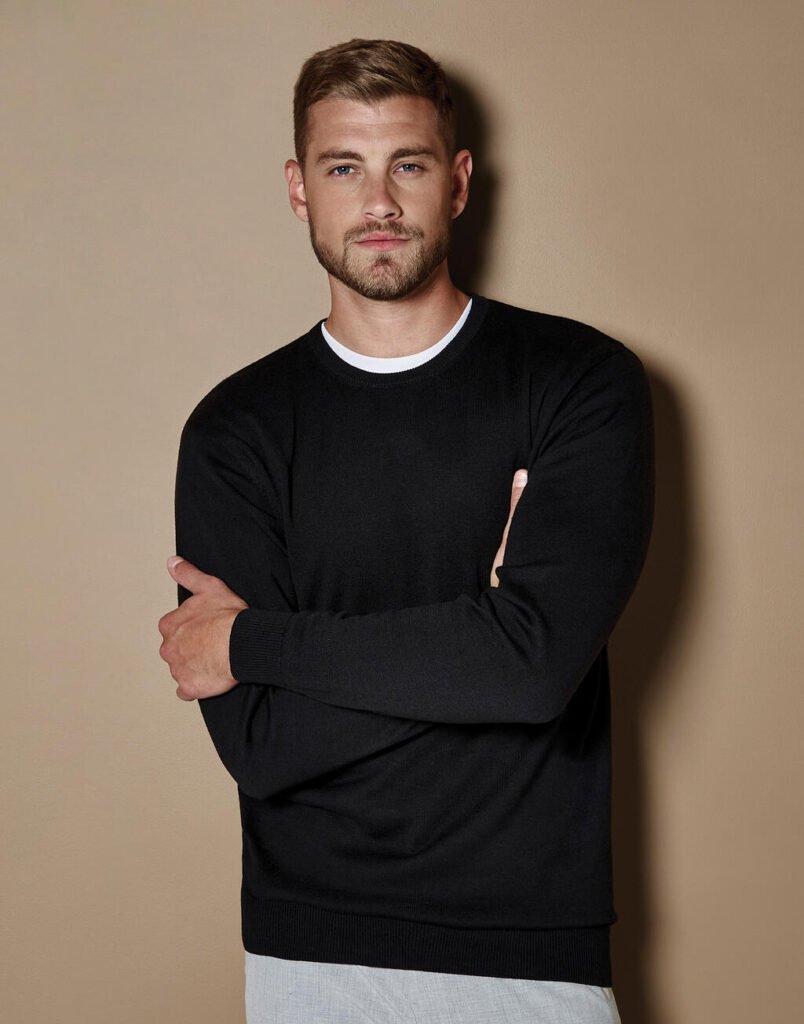 Sweat Kustom Kit Regular Fit Arundel Crew Neck Sweater noir