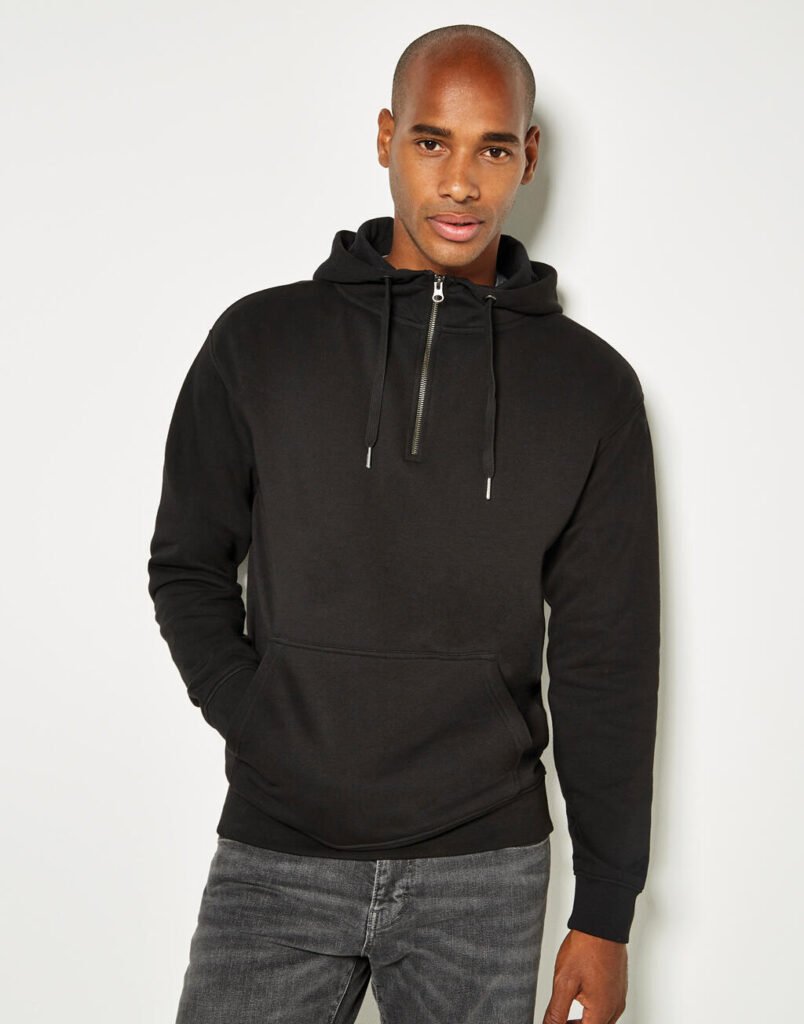 Sweat zippé Kustom Kit Regular Fit 1 Zip noir