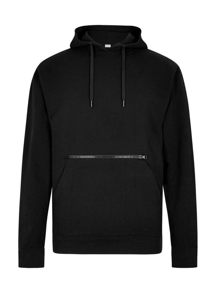 Sweat zippé Kustom Kit Pique Zipped Pocket noir