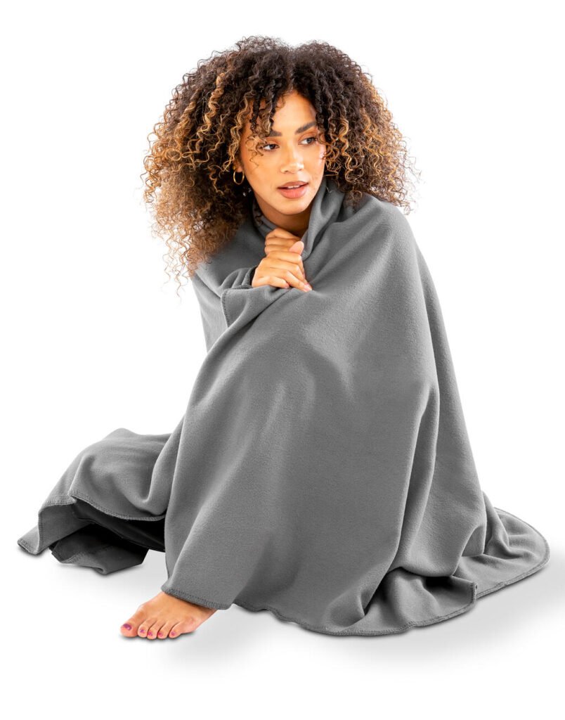 Result Recycled Recycled Fleece Blanket gris