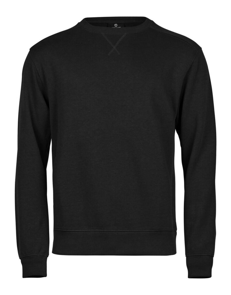 Sweat Tee Jays Ribbed Interlock Crew Neck noir