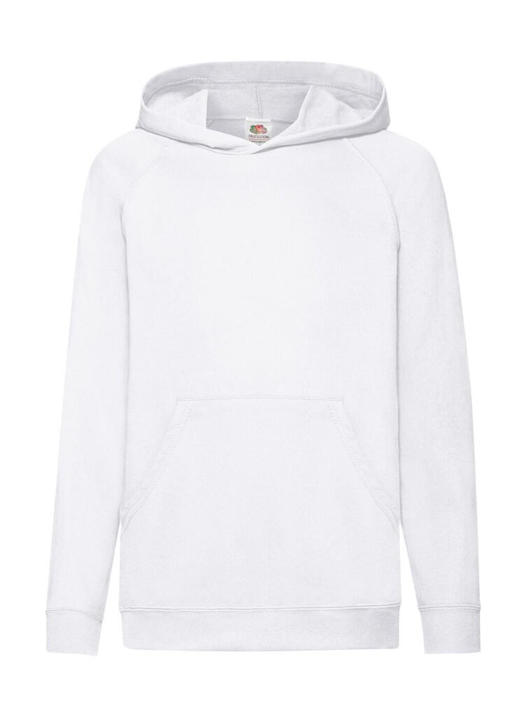 Sweat à capuche Fruit of the Loom Lightweight blanc