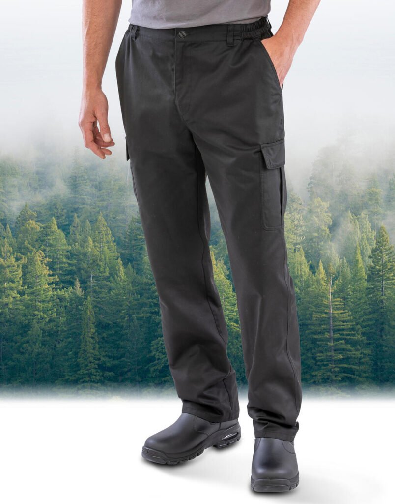 Pantalon de travail Result Recycled Utility Trouser noir