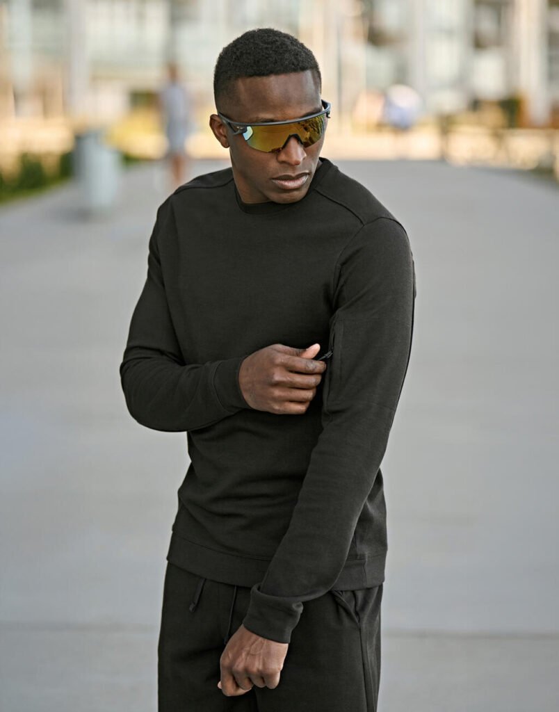 Sweat Tee Jays Athletic Crew Neck noir