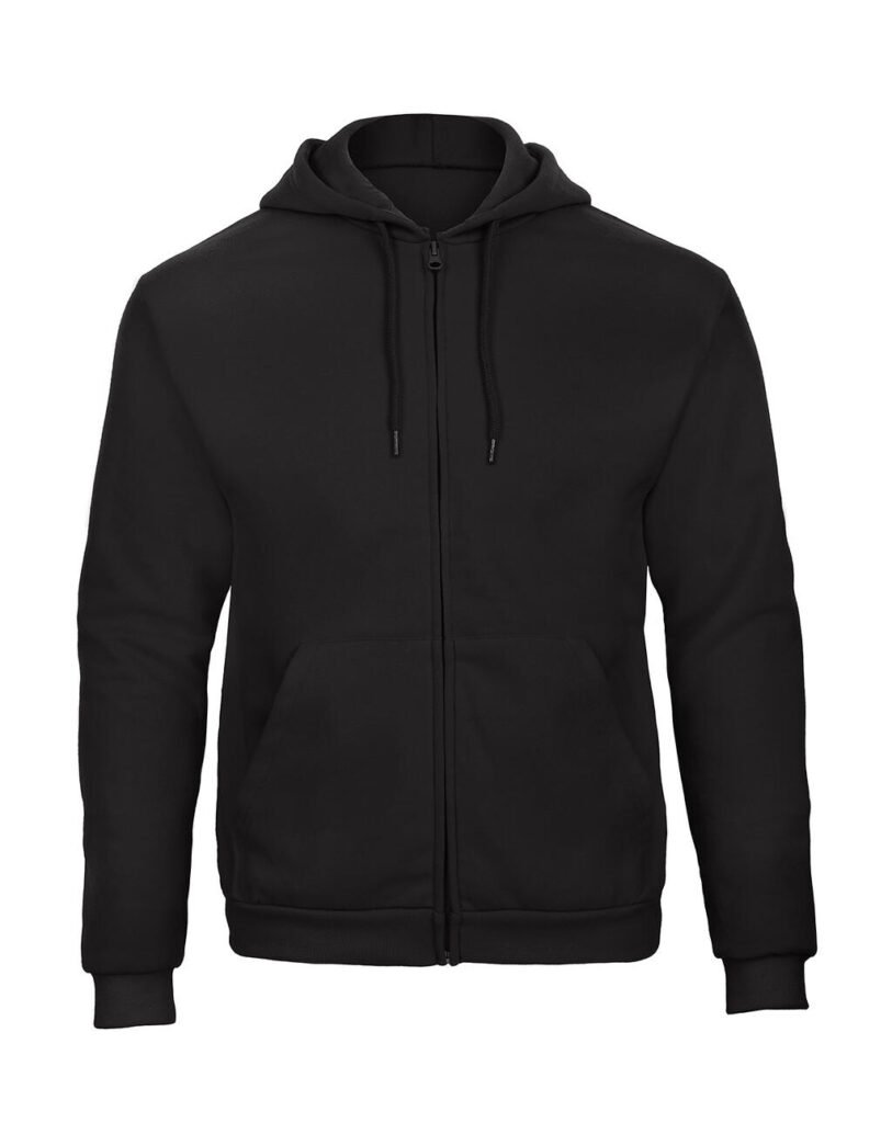Sweat zippé B&C ID.205 50 Full Zip noir