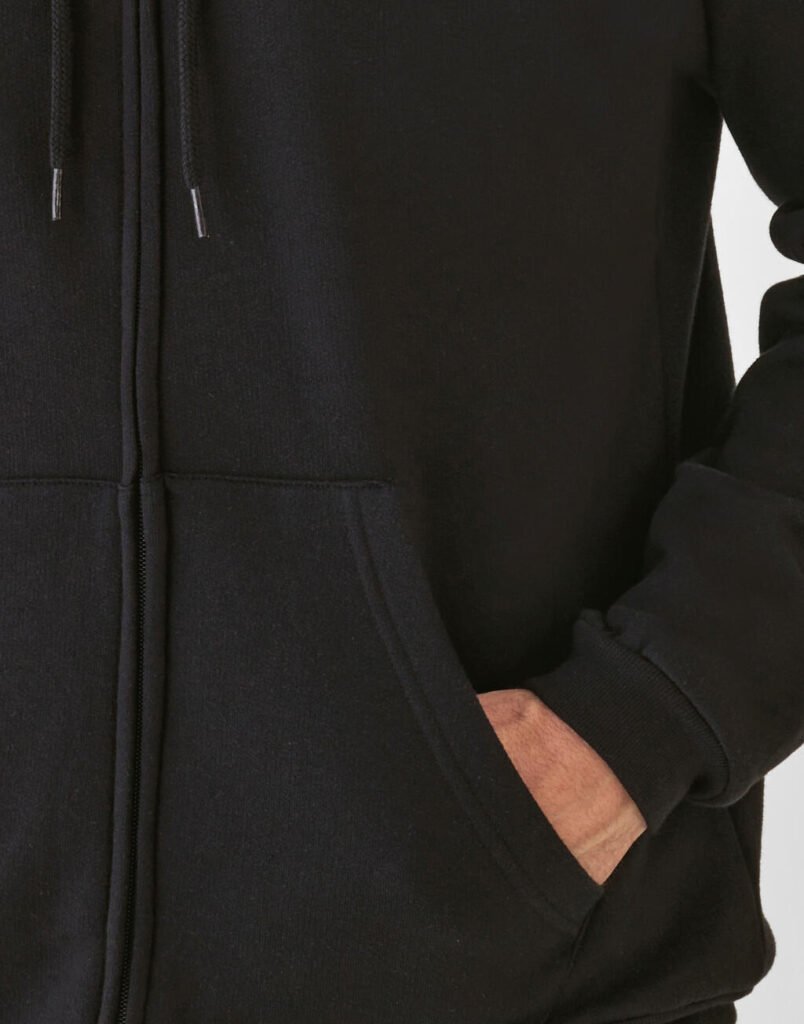 Sweat zippé B&C ID.205 50 Full Zip noir