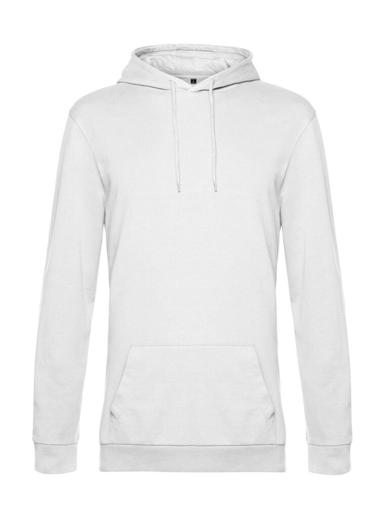 Sweat à capuche B&C French Terry blanc