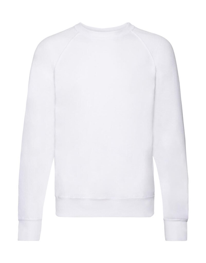 Sweat Fruit of the Loom Lightweight Raglan blanc
