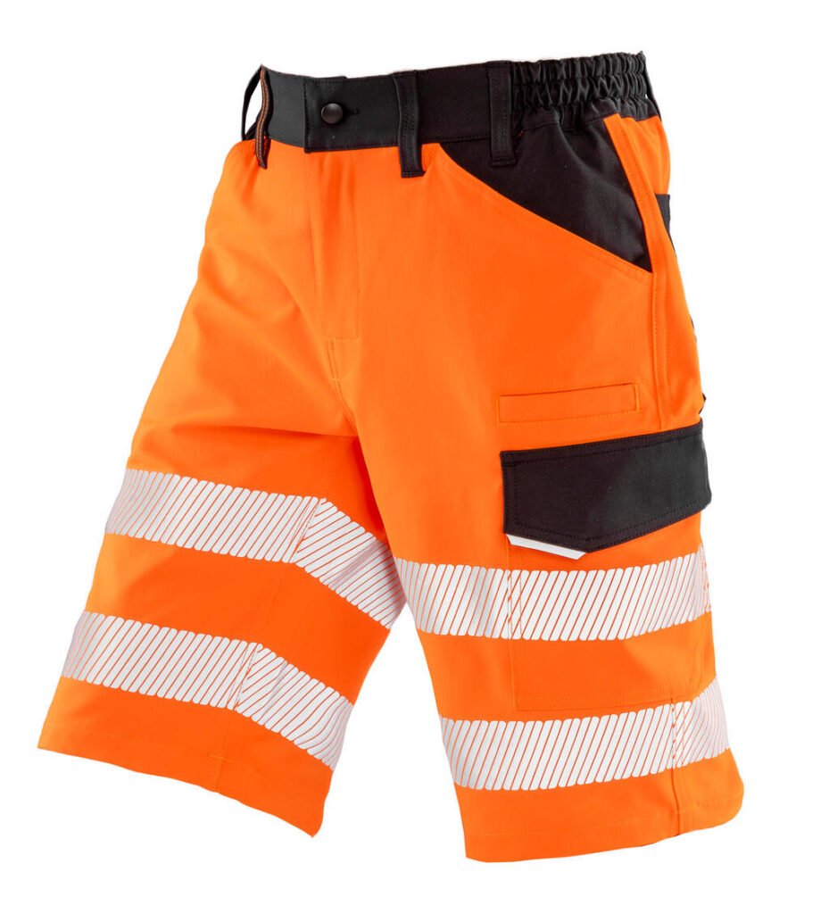 Pantalon Result Recycled Stretch Safety Shorts jaune fluo