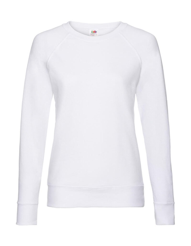 Sweat Fruit of the Loom Lightweight Raglan blanc