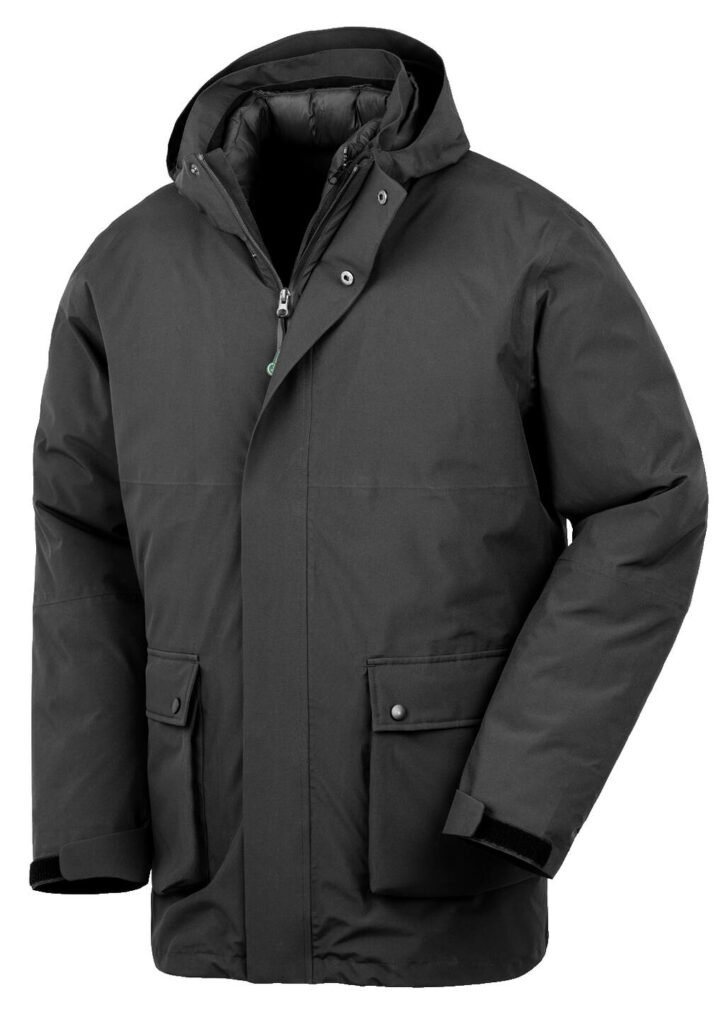 Veste Result Recycled 3In1 Padded Ripstop noir