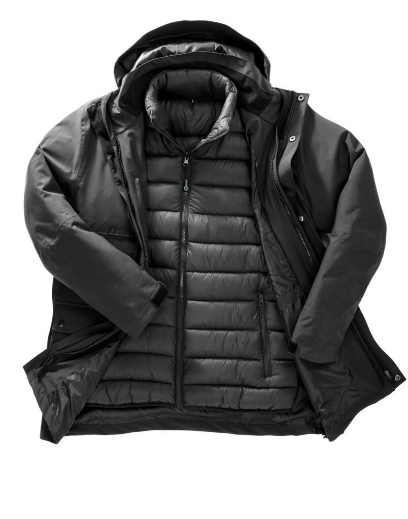 Veste Result Recycled 3In1 Padded Ripstop noir