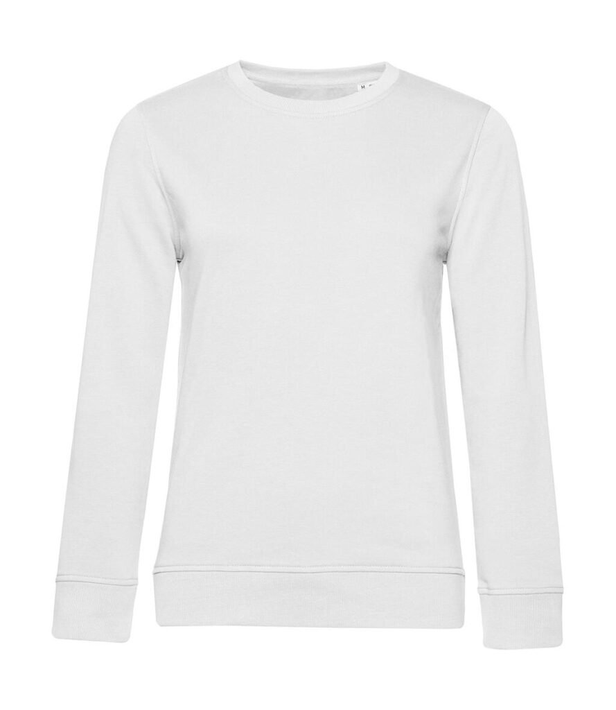 Sweat B&C Inspire Crew Neck blanc