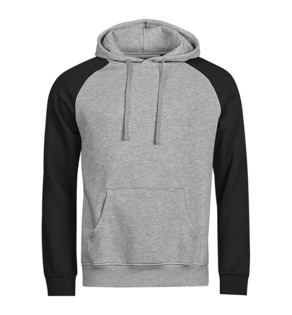 Sweat à capuche Tee Jays UNLABELED Two-tone heather / noir