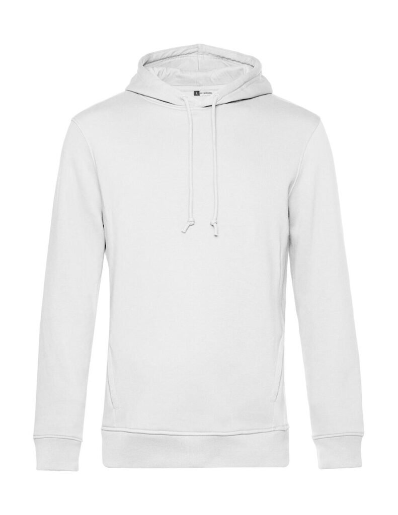 Sweat à capuche B&C Inspire blanc