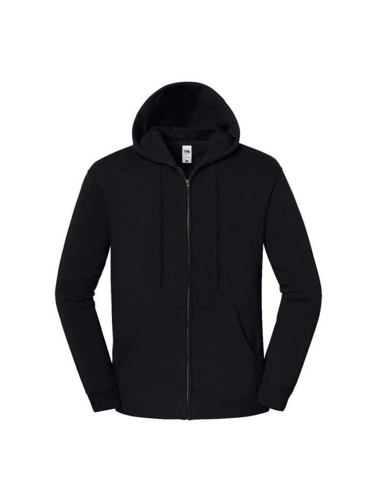 Sweat à capuche Fruit of the Loom Iconic Premium noir