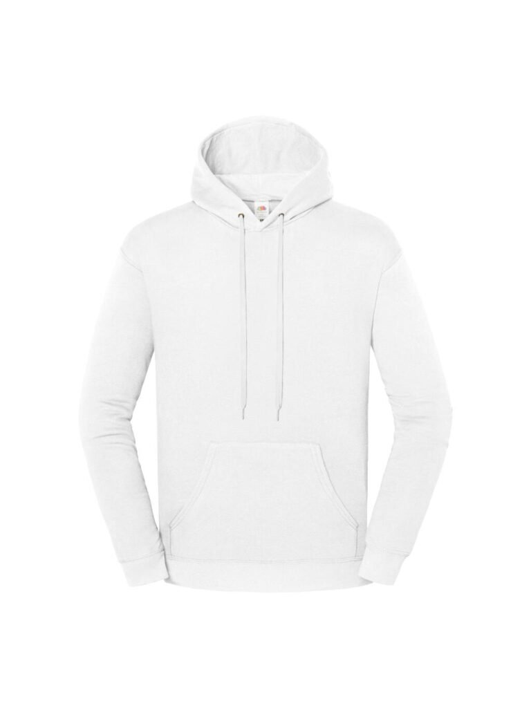 Sweat à capuche Fruit of the Loom Iconic 250 blanc