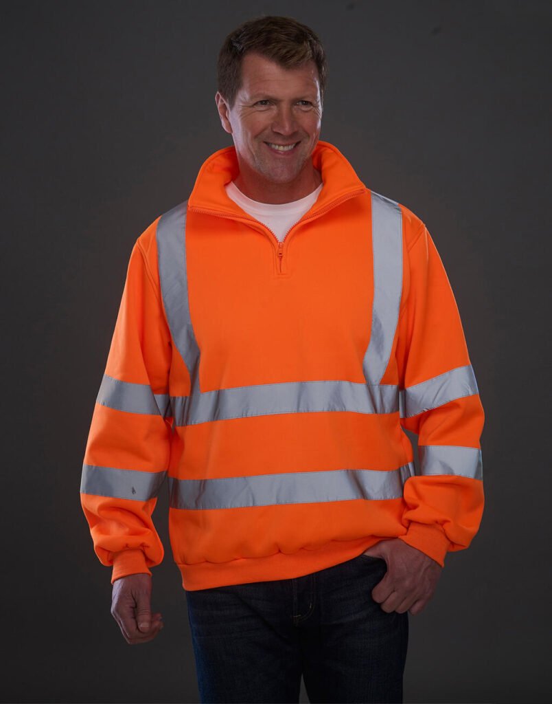 Vêtement haute visibilité Yoko Fluo 1 Zip orange fluo