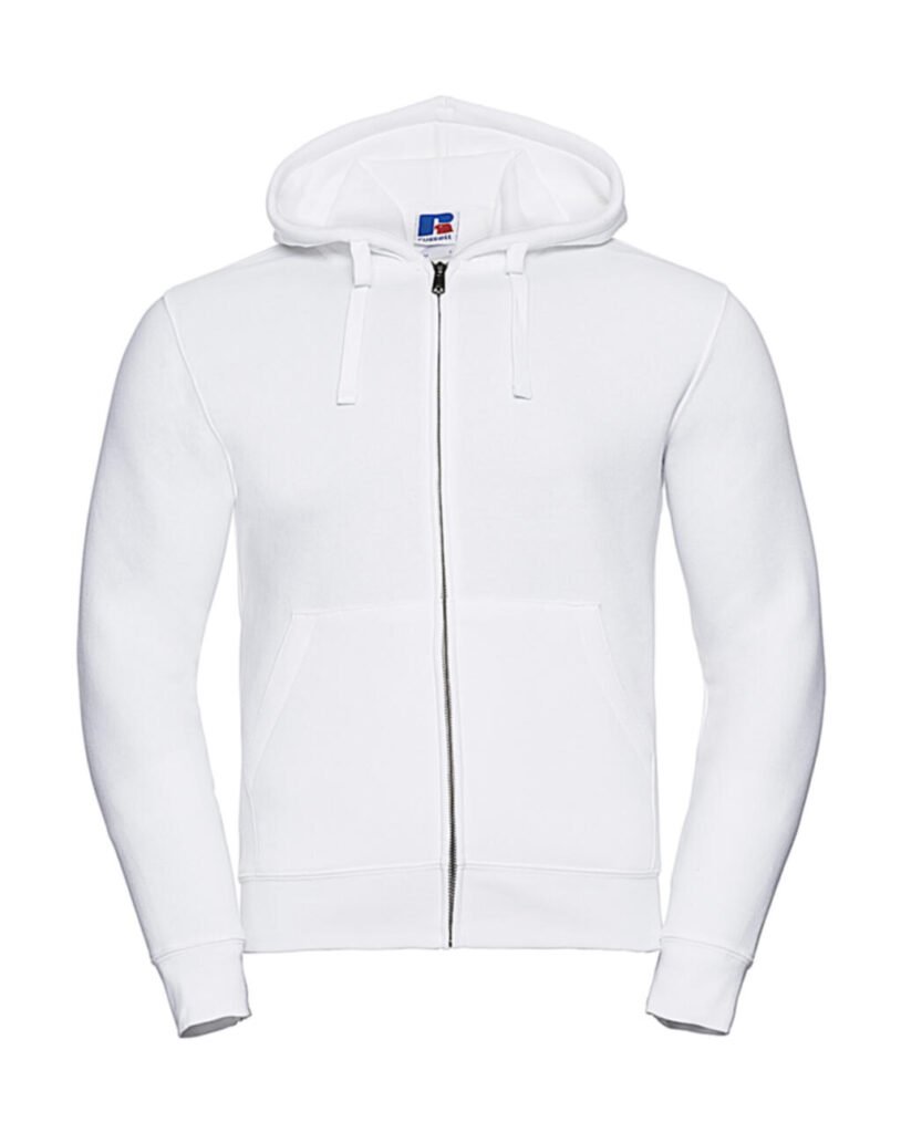 Sweat zippé Russell Athletic Authentic Zipped Hood blanc