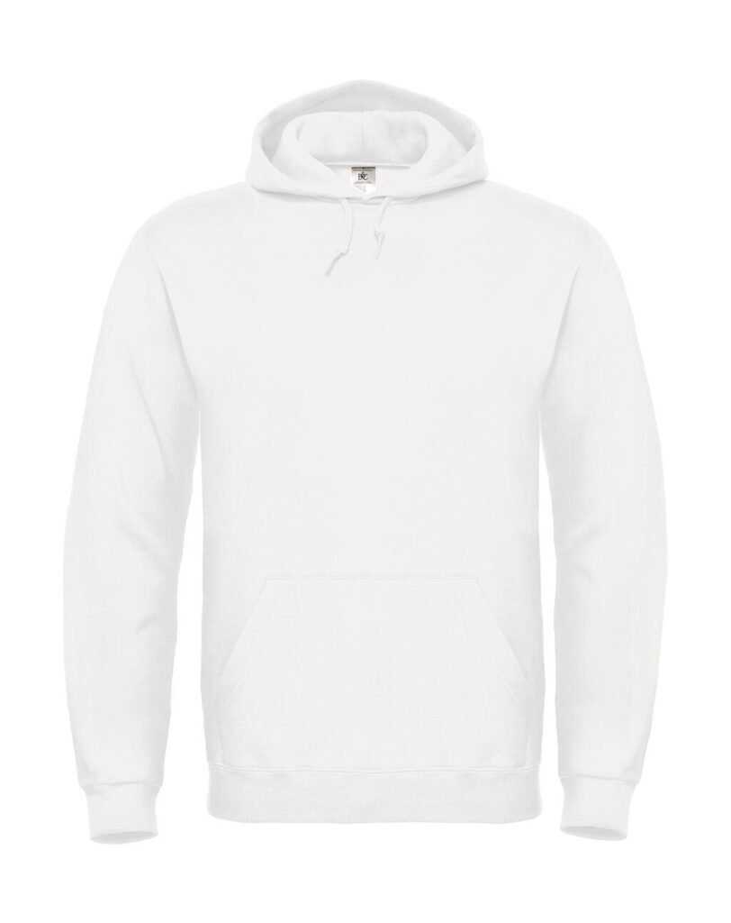 Sweat à capuche B&C ID.003 Cotton Rich blanc