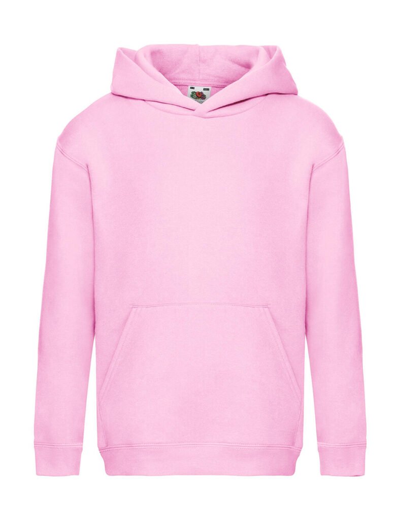 Sweat à capuche Fruit of the Loom Premium rose clair