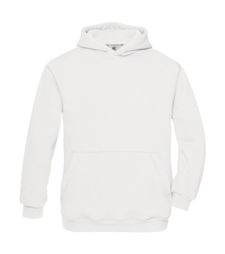 Sweat à capuche B&C blanc
