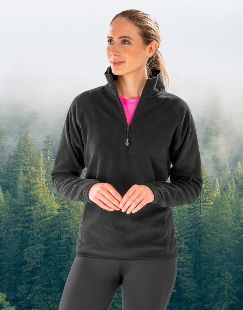 Polaire Result Recycled Microfleece Top noir
