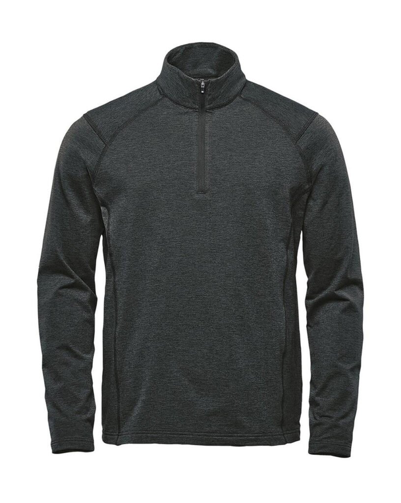 Sweat zippé Stormtech Treeline 1 Zip Pullover noir chiné