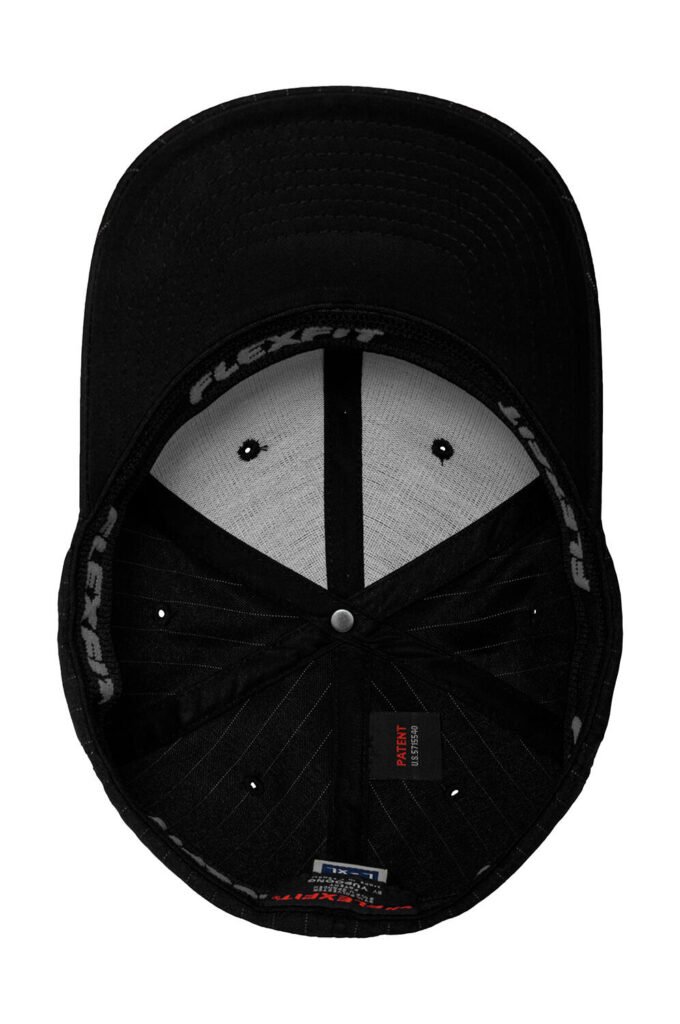 Casquette Flexfit Pinstripe noir / blanc
