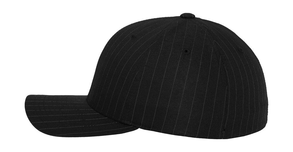 Casquette Flexfit Pinstripe noir / blanc