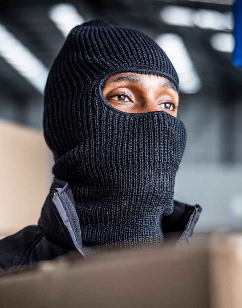 Casquette Regatta Professional Open Face Balaclava noir