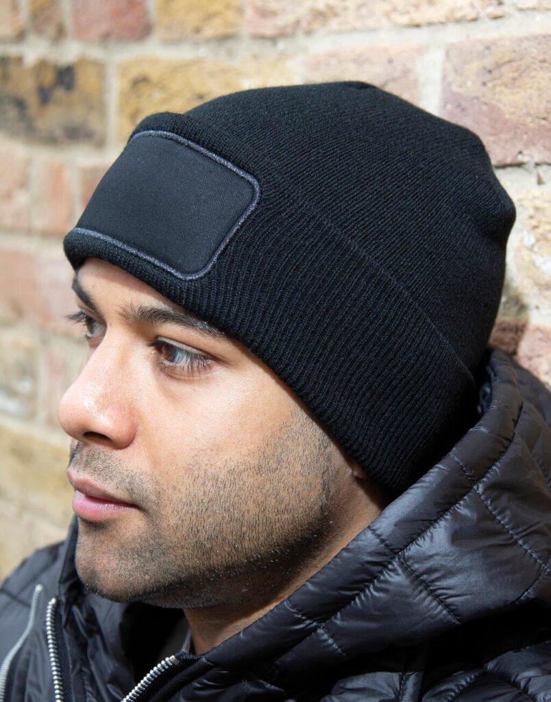Casquette Result Winter Essentials Double Knit Printers noir