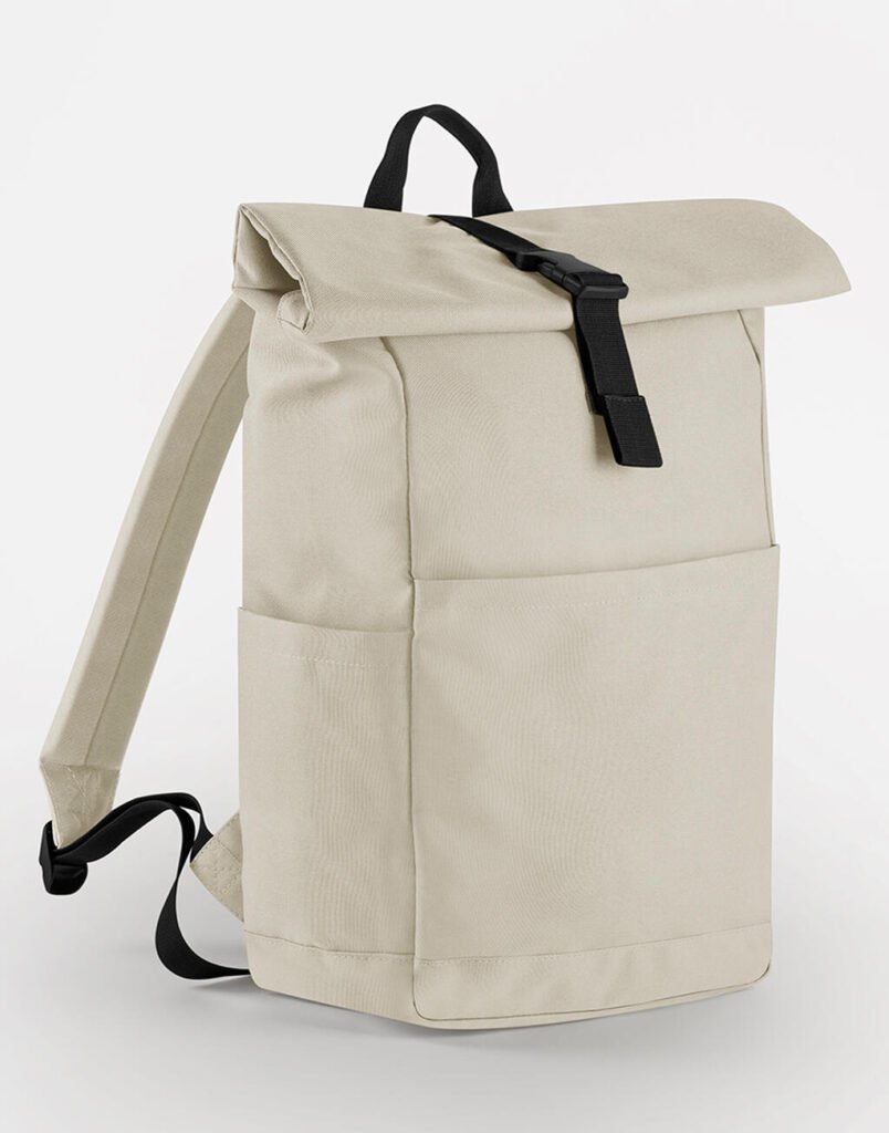 Sac à dos Bagbase Premium Recycled Roll Top Backpack natural stone