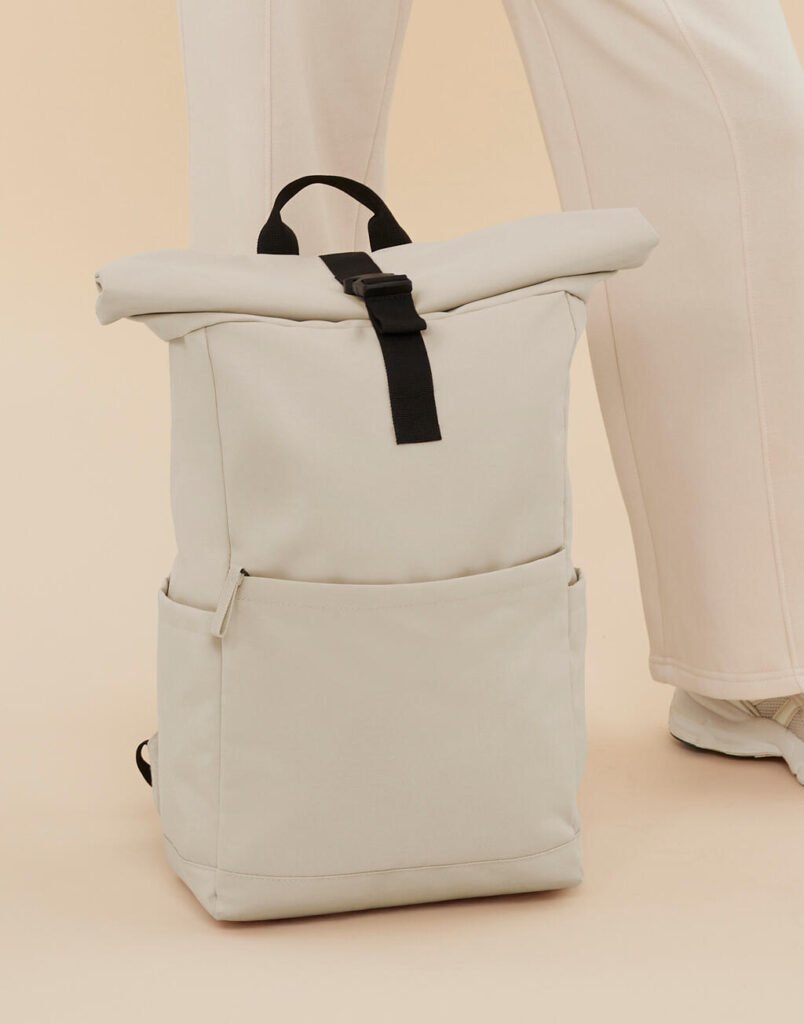 Sac à dos Bagbase Premium Recycled Roll Top Backpack natural stone