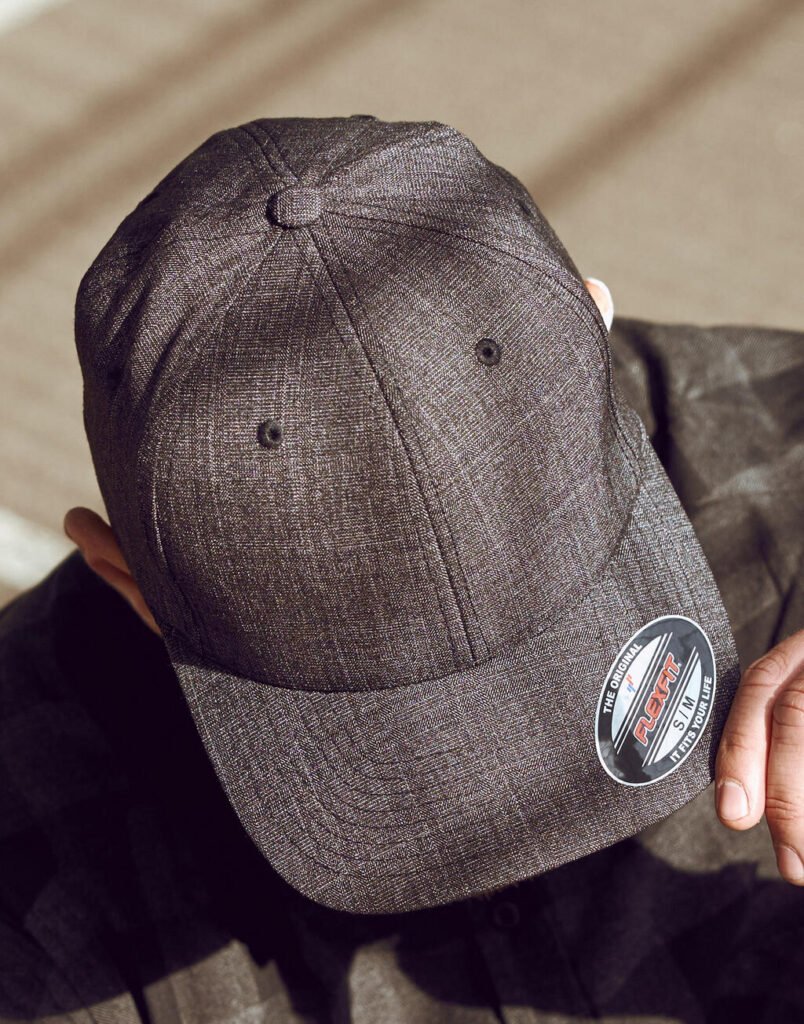 Casquette Flexfit Fine Melange noir