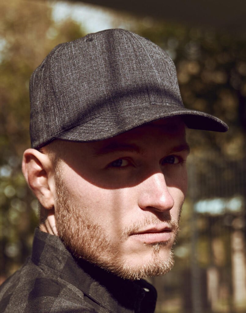 Casquette Flexfit Fine Melange noir