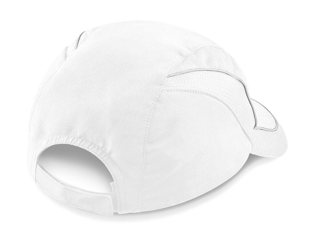 Casquette Beechfield Coolmax® Flow Mesh blanc