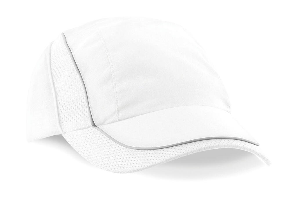 Casquette Beechfield Coolmax® Flow Mesh blanc
