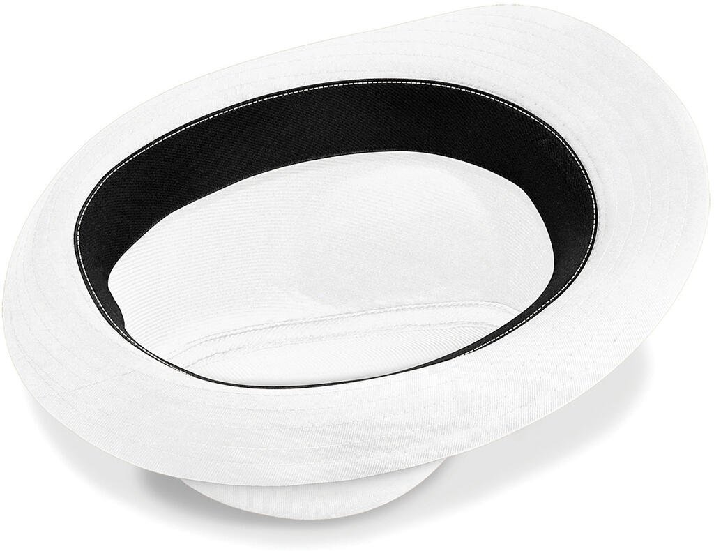 Casquette Beechfield Fedora blanc / noir