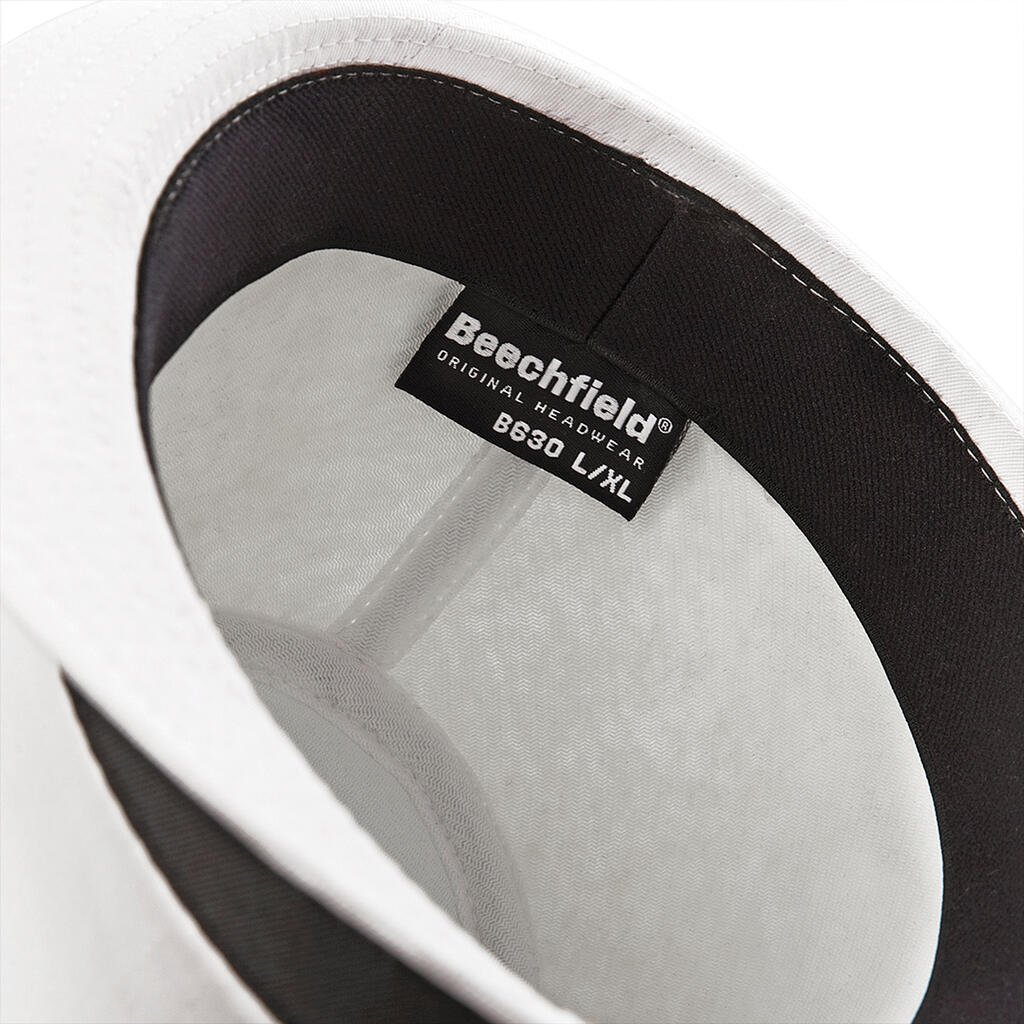Casquette Beechfield Fedora blanc / noir