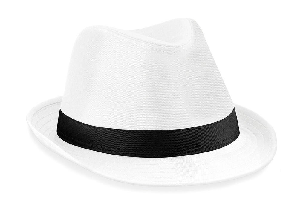 Casquette Beechfield Fedora blanc / noir