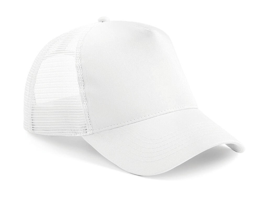 Casquette Beechfield Snapback Trucker blanc / blanc