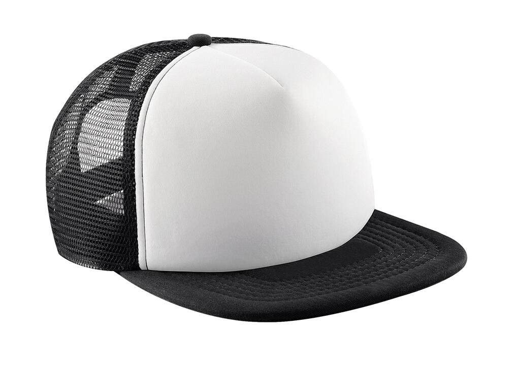 Beechfield Vintage Snapback Trucker noir / blanc