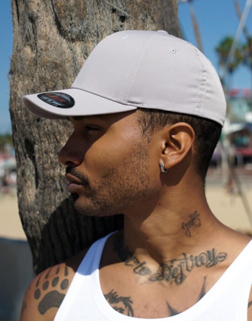 Casquette Flexfit Recycled Polyester blanc