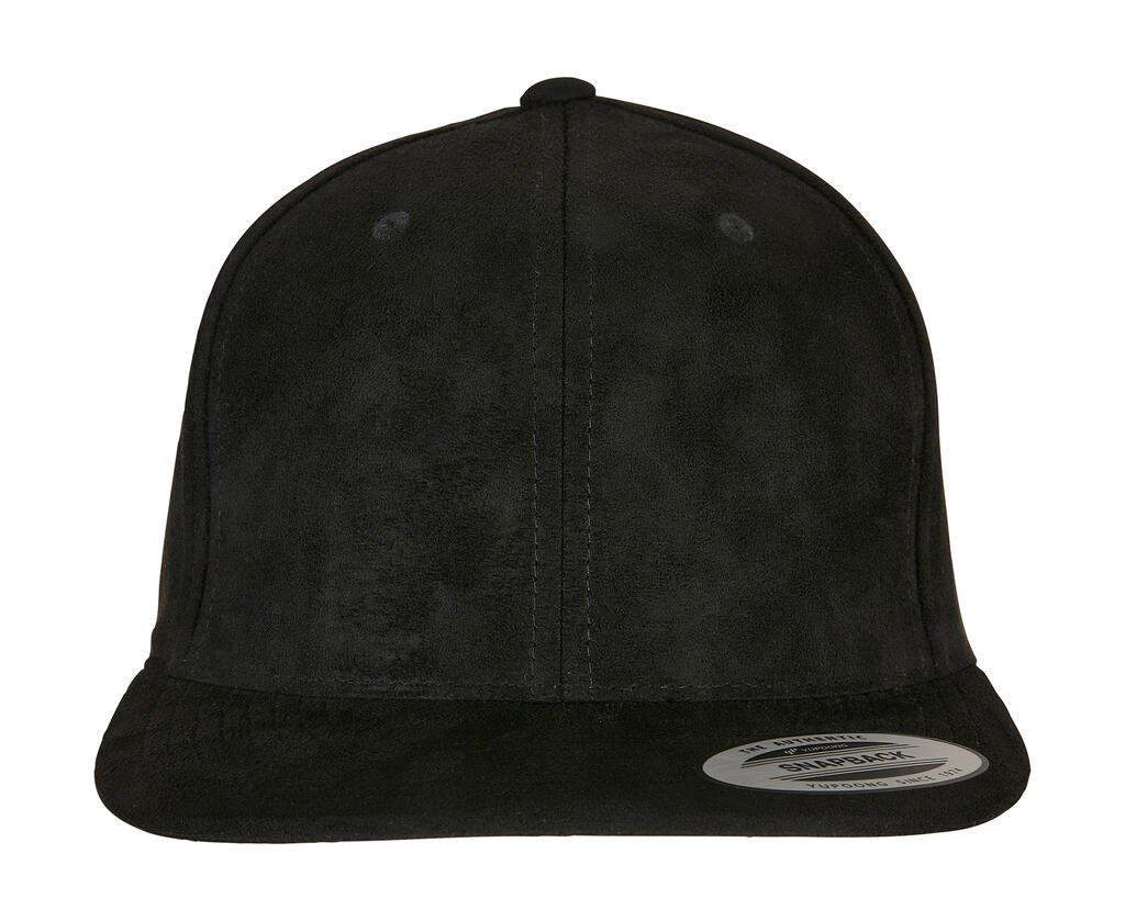 Casquette Flexfit Suede Leather Snapback noir