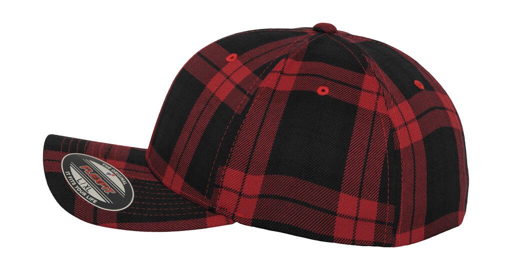 Flexfit Tartan Plaid noir / rouge