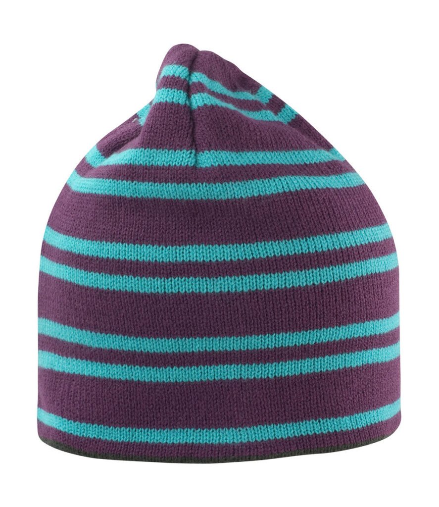Bonnet Result Winter Essentials Team Reversible plum / turquoise / gris
