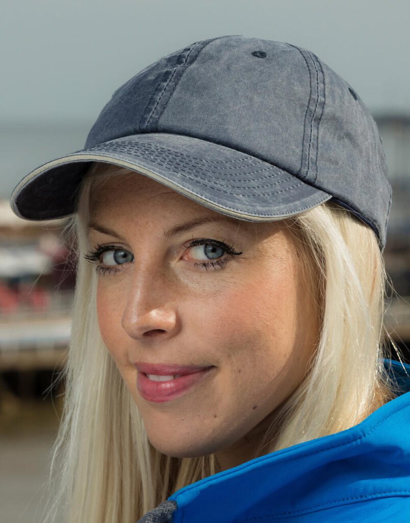 Casquette Result Headwear Fine Cotton Twill marine / putty
