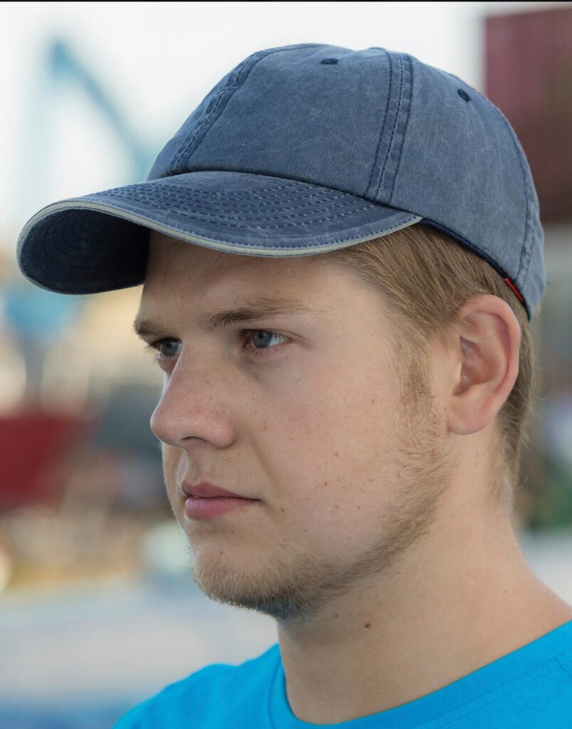 Casquette Result Headwear Fine Cotton Twill marine / putty